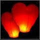 Lanternes clestes Coeur rouge ( existe galement en rose )